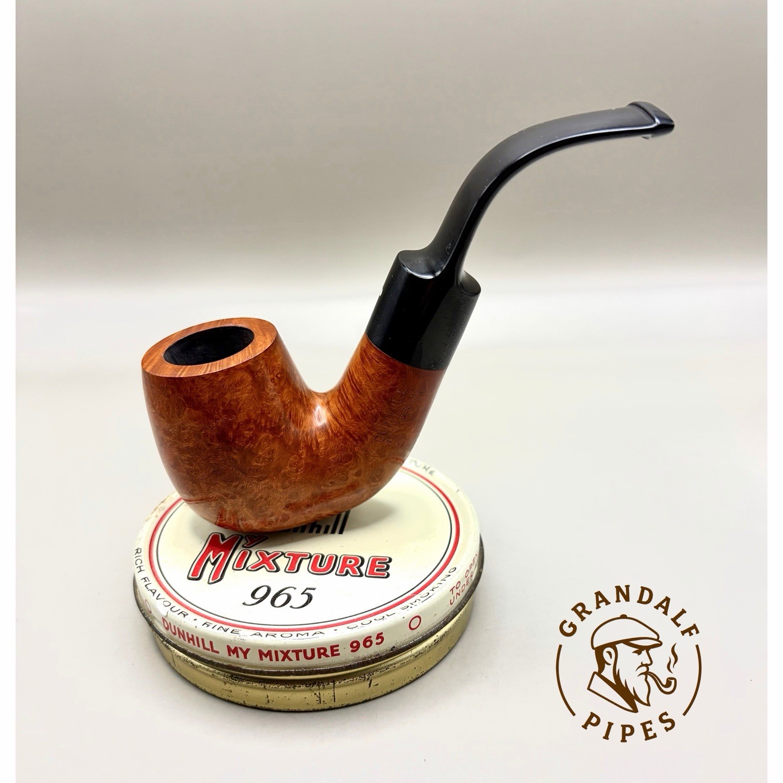 Dunhill Root Briar 42024 Bent Estate Pipe Rare Date Stamp Error White Spot
