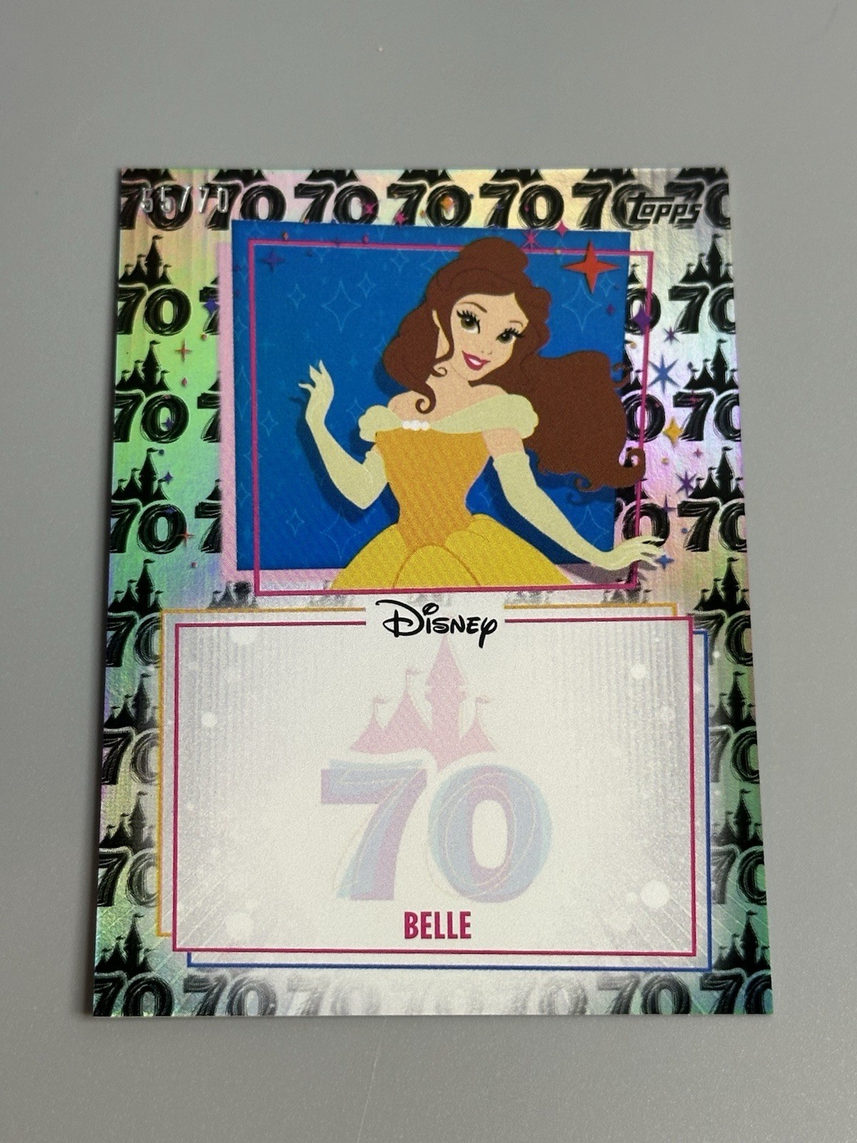 Belle 2025 Topps Disneyland 70th /70 Unsigned On-Site Autograph Opportunity Belle 2025 Topps Disneyland 70th /70 Unsigned On-Site Autograph Opportunity