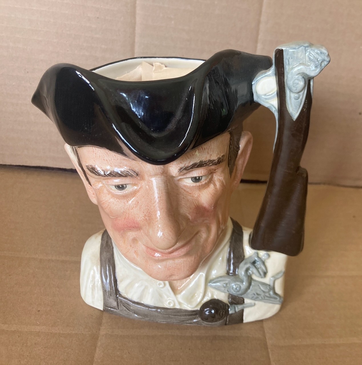 Vintage Royal Doulton  Gunsmith Williamsburg Toby Jug 7.5 inch