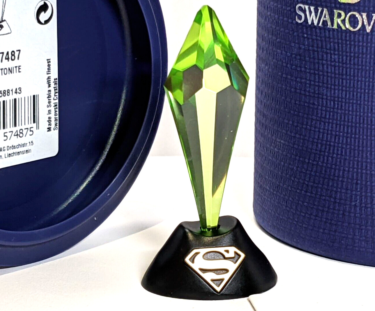 Swarovski DC Comics Superman KRYPTONITE Crystal Figurine 5557487 Genuine* MiB