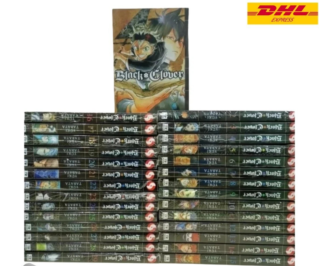 Black Clover Manga English Vol. 1-36 Complete Full Set NEW by Yuki Tabata