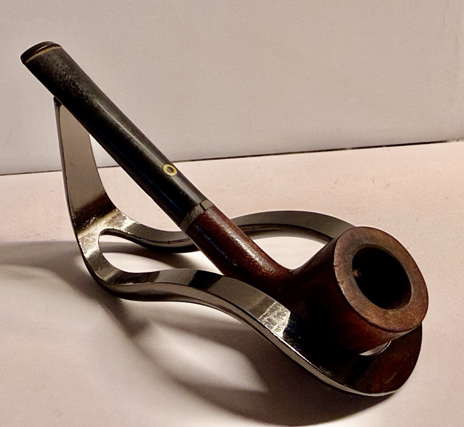 Vintage KBB Yello-Bole Honey Cured Briar Pipe Straight Billiard 3.75” Long