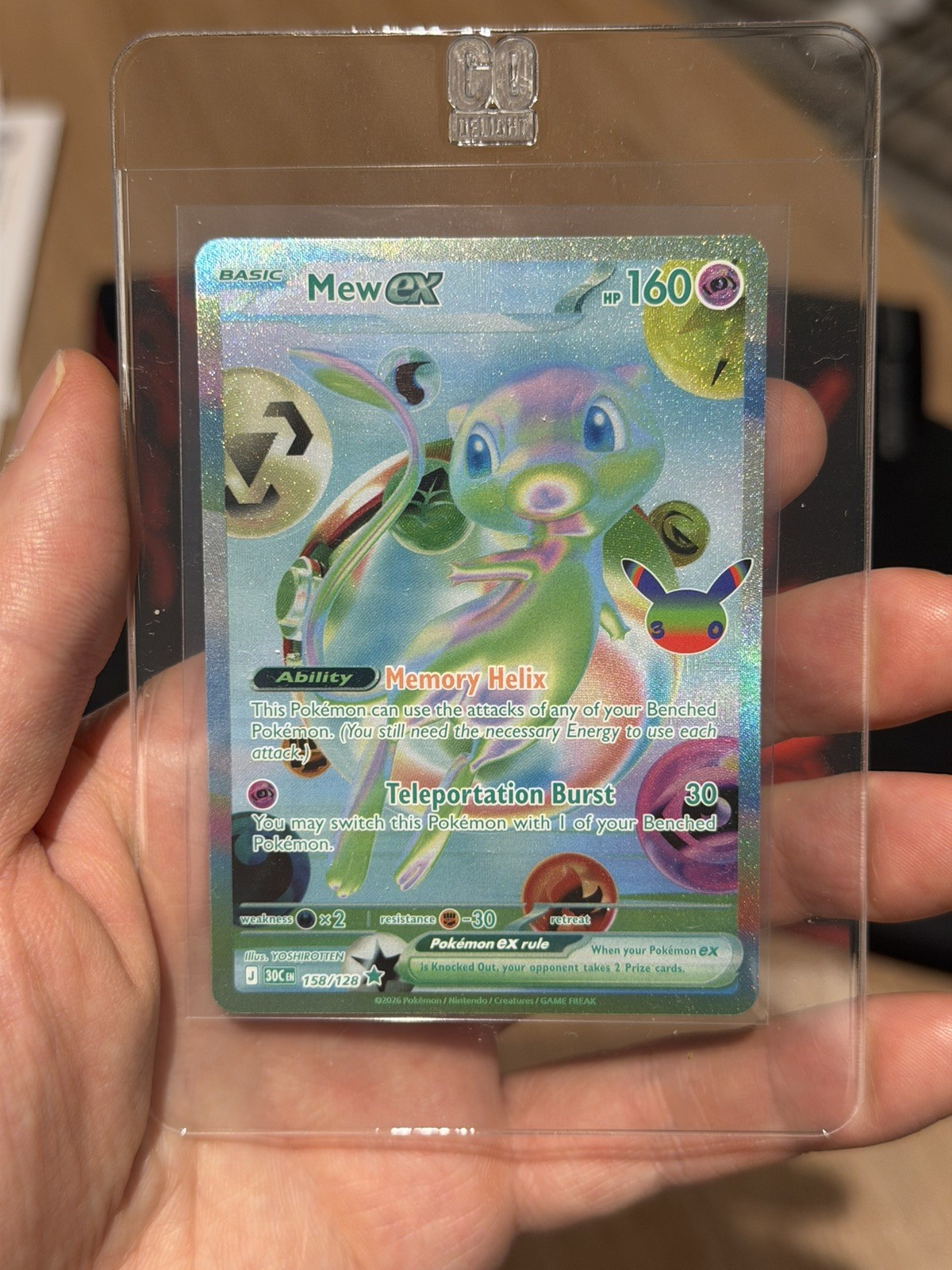 Mew ex Futuristic Rare 158/128 - Pokemon 30th Celebration English NM Mew ex Futuristic Rare 158/128 - Pokemon 30th Celebration English NM