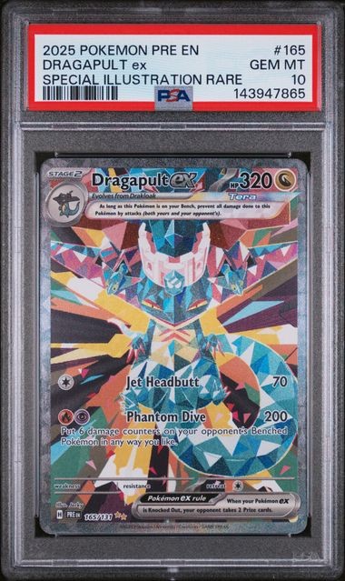 2025 POKEMON PRE EN-PRISMATIC EVOLUTIONS #165 DRAGAPULT ex PSA 10 2025 POKEMON PRE EN-PRISMATIC EVOLUTIONS #165 DRAGAPULT ex PSA 10