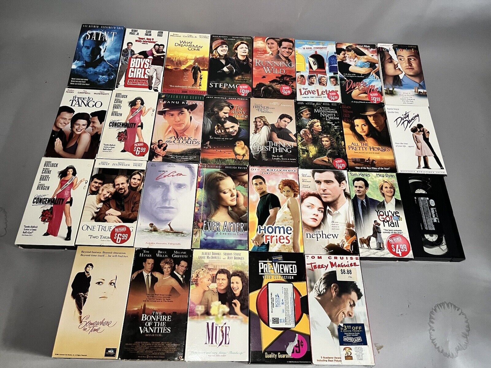 29 Lot Vintage VHS Movies Tested Romantic Comedy, Rom-Com, Romance, Chick-Flicks