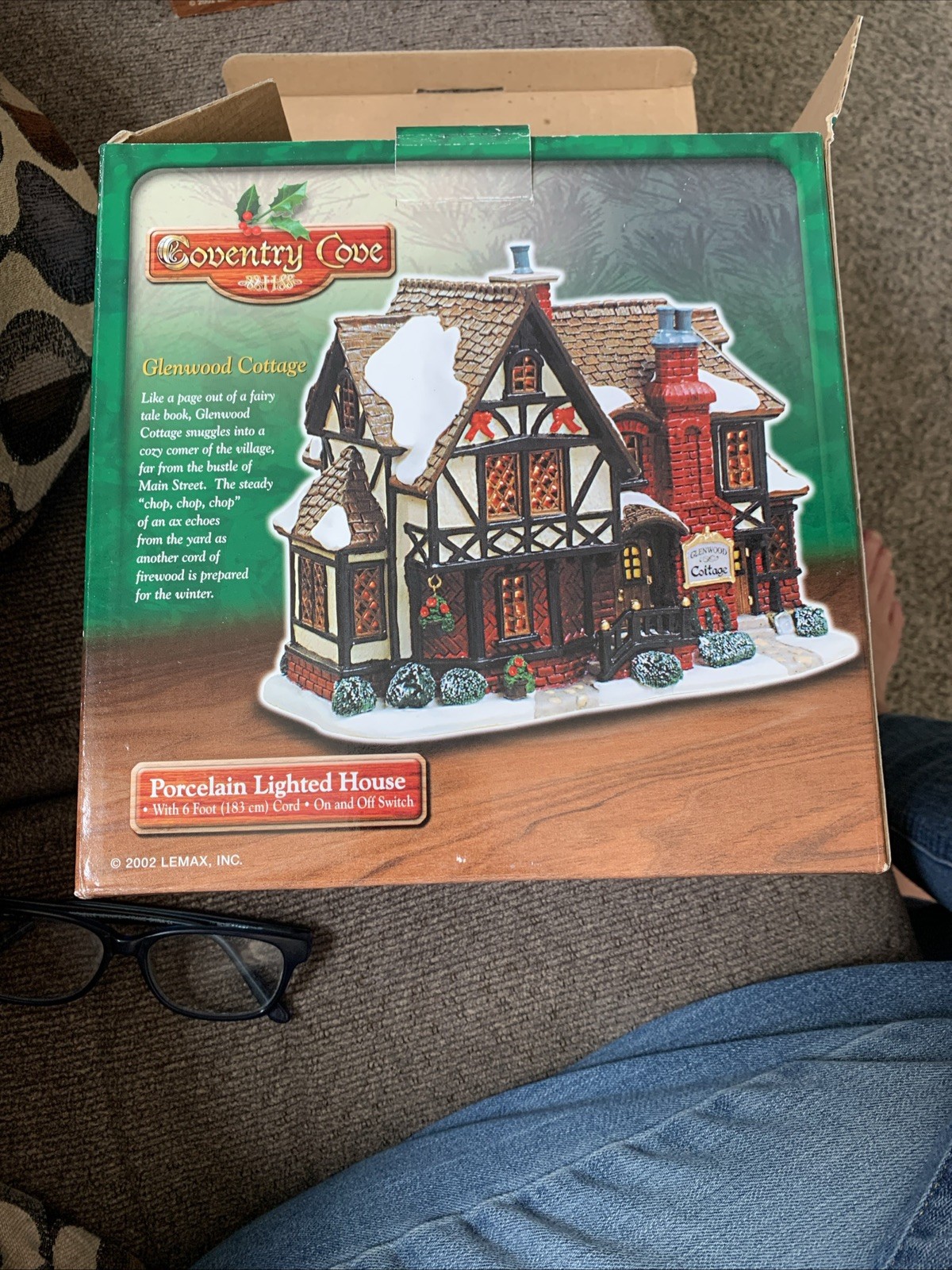 Lemax Christmas Village Glenwood Cottage Lighted House 2002 Coventry Cove 