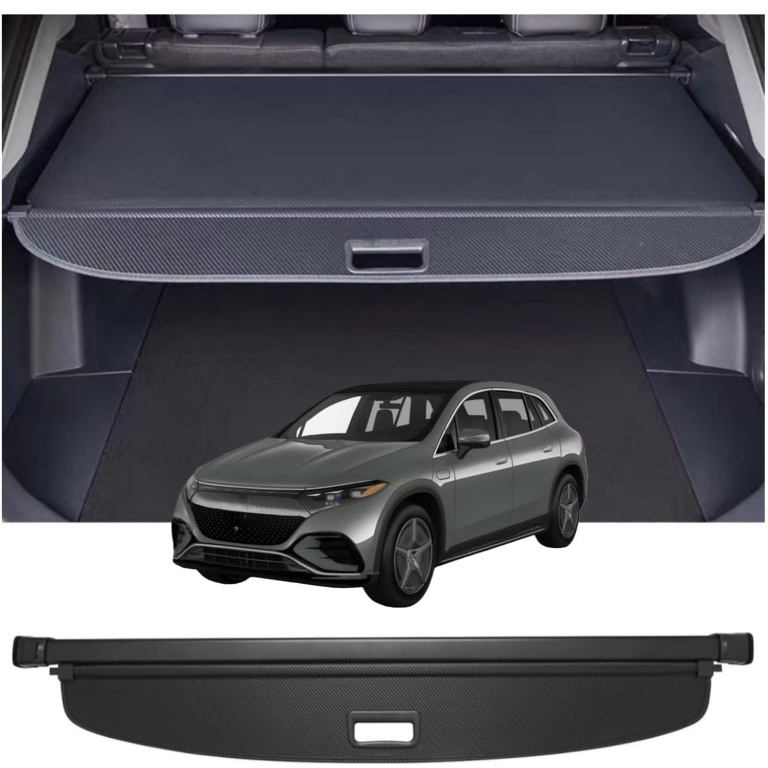 Retractable Cargo Cover Compatible with Mercedes Benz EQS 450 580 680 SUV EQS... Retractable Cargo Cover Compatible with Mercedes Benz EQS 450 580 680 SUV EQS...