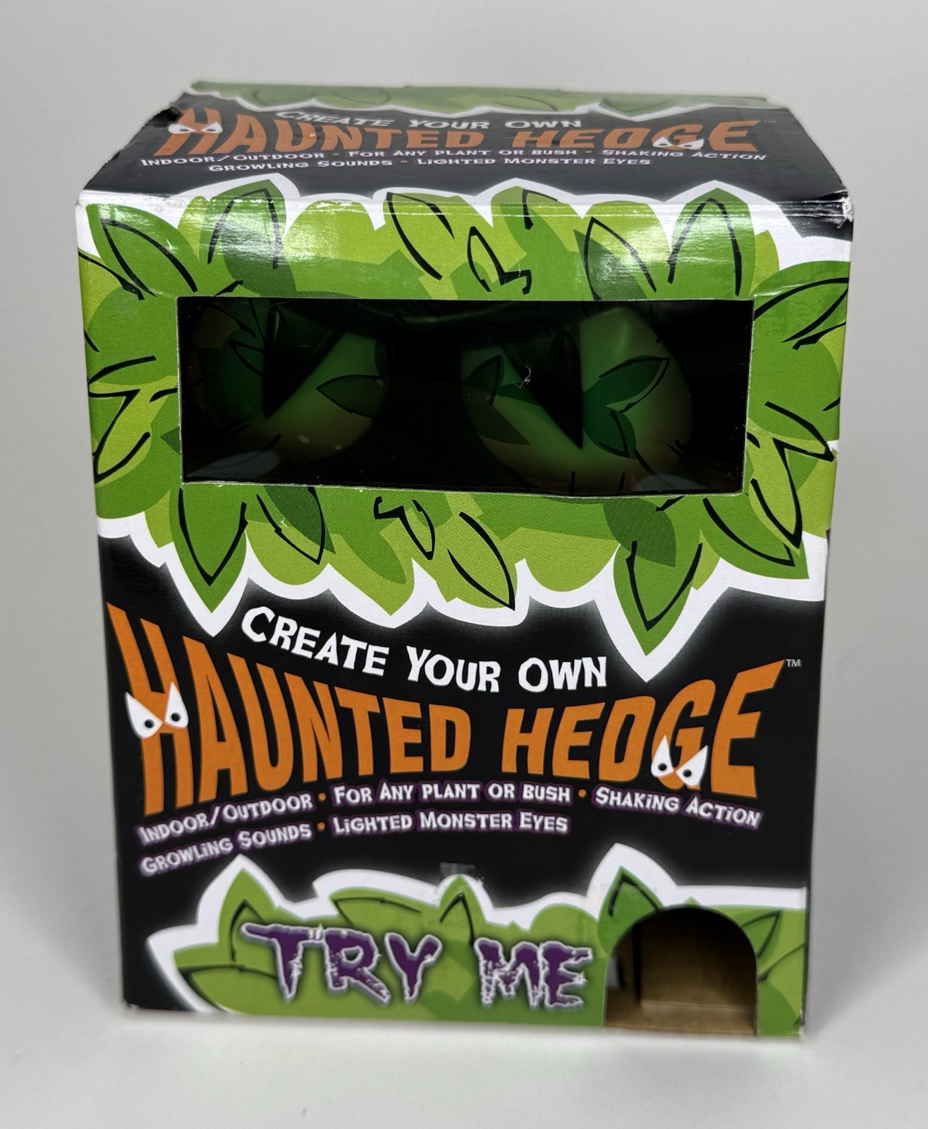 Halloween Tekky Toys Haunted Hedge Lighted Shaking Monster Eyes In Box - Tested Halloween Tekky Toys Haunted Hedge Lighted Shaking Monster Eyes In Box - Tested
