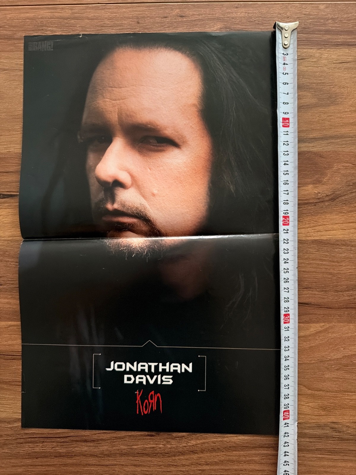 Jonathan Davis Korn Sebastian Bach Scott Ian Anthrax Double Sided Rare Poster