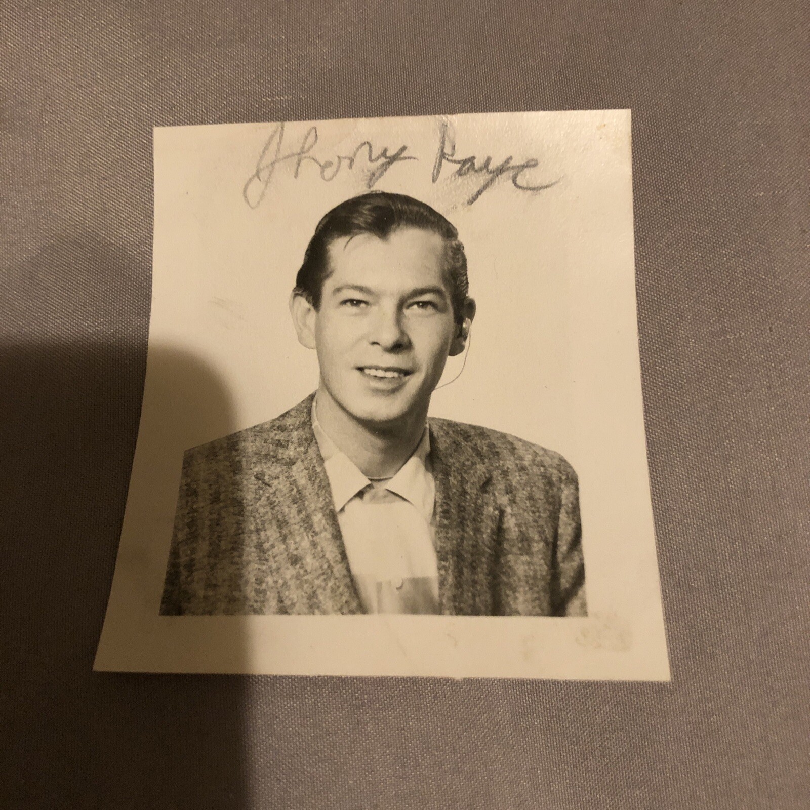 Vintage Johnnie Ray Photo Vintage Johnnie Ray Photo