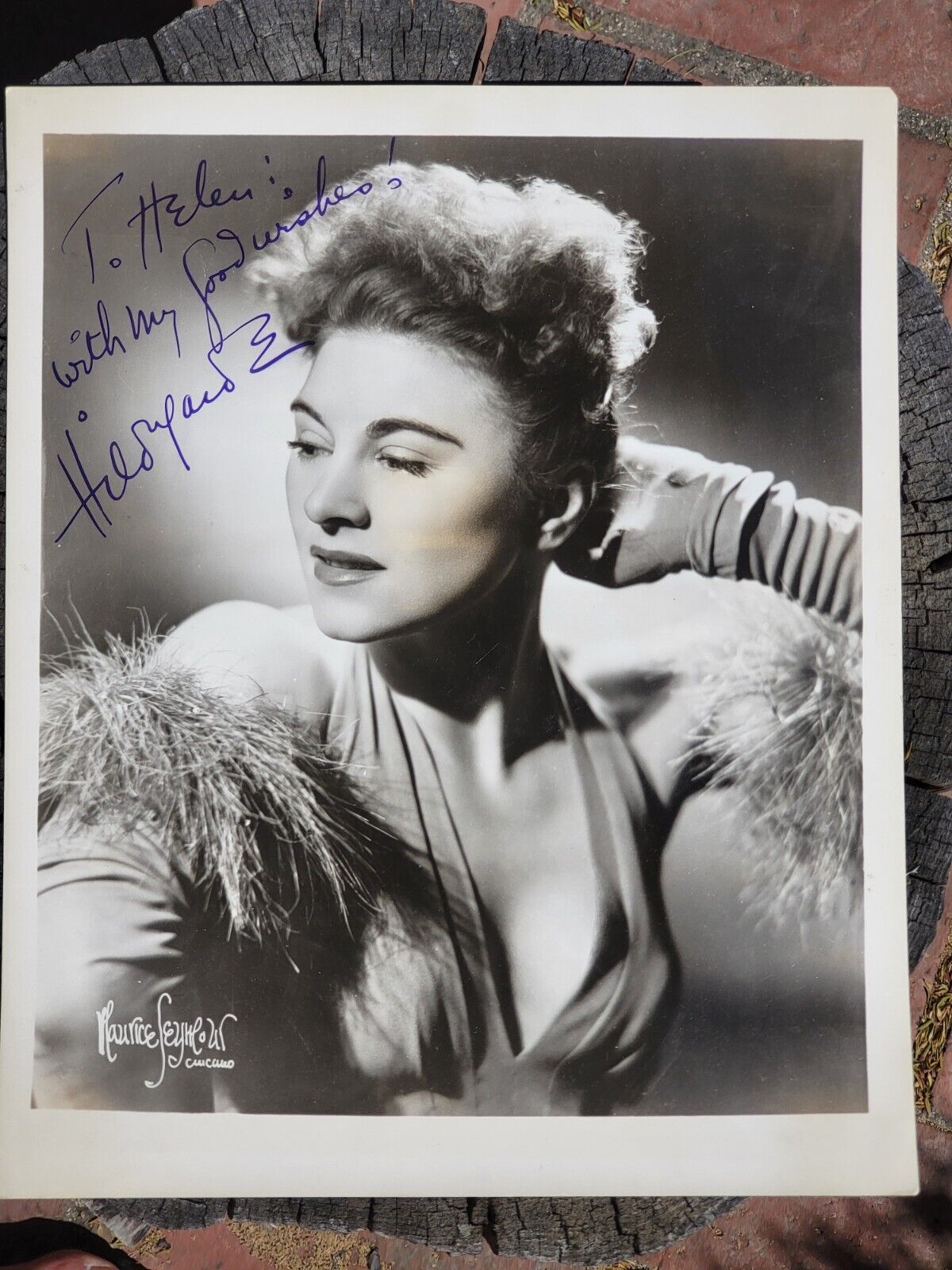 RARE HILDEGARDE  autographed of cabaret singer  PHOTOGRAPH 8x10 GREAT AUTOGRAPH