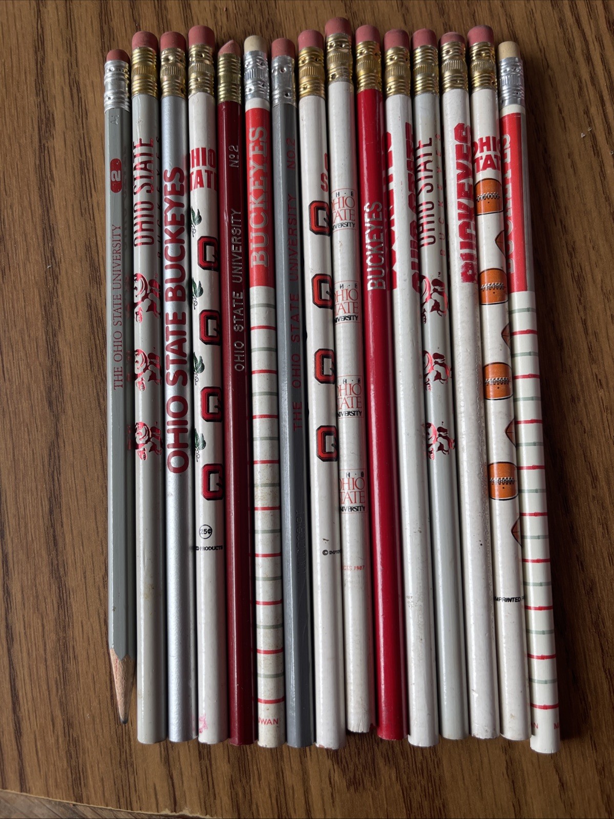 The Ohio State University Vintage Pencils 15 Total