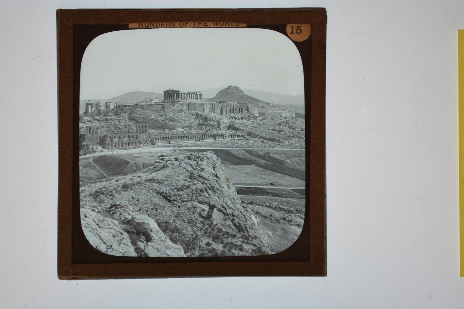 Acropolis Athens Parthenon Ruins Wonders World 15 Magic Lantern Slide c1900s