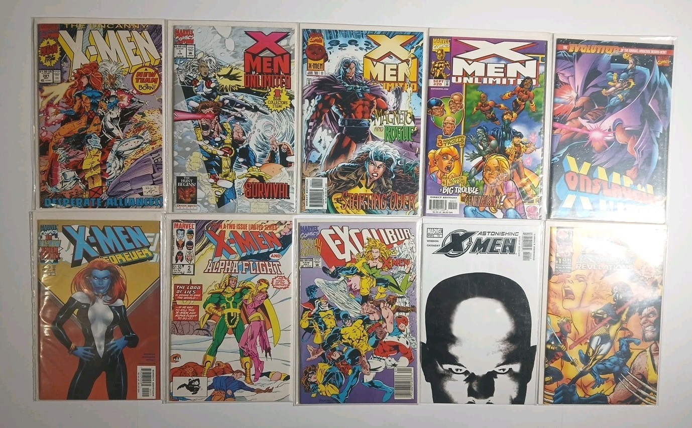 X-Men Marvel Comic Book Lot X-Men Marvel Comic Book Lot