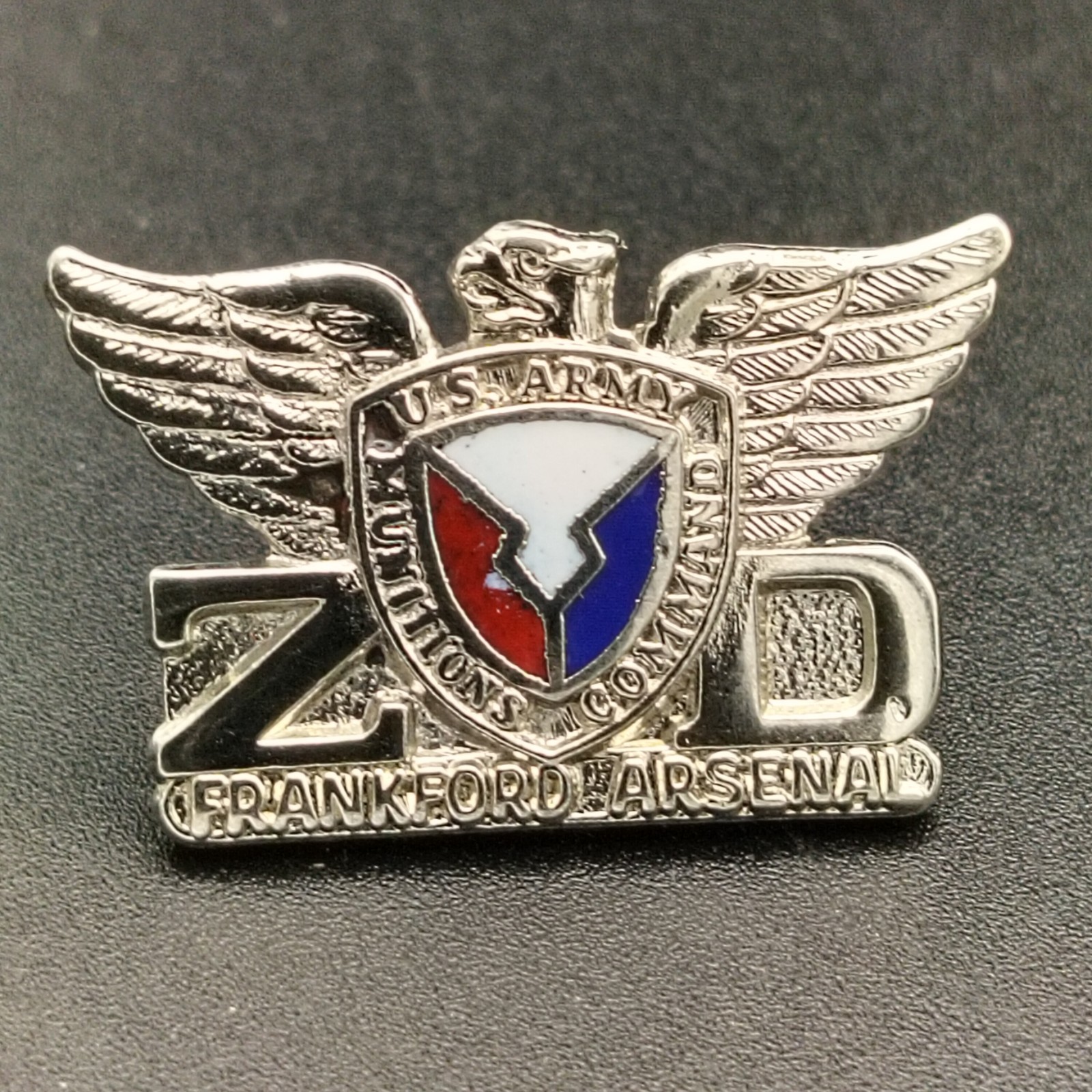 Frankford Arsenal US Army Munitions Command Eagle Metal Enamel Frankford Arsenal US Army Munitions Command Eagle Metal Enamel