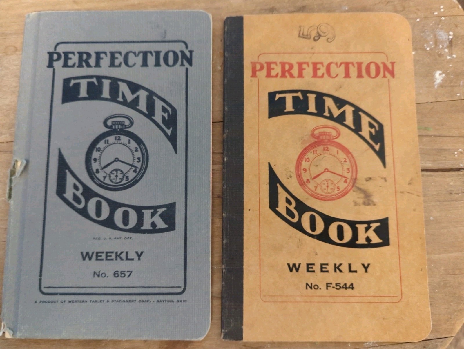 Vintage Perfection Time Books Weekly 657 & F-544 Payroll Ledger Pocket Notebook Vintage Perfection Time Books Weekly 657 & F-544 Payroll Ledger Pocket Notebook