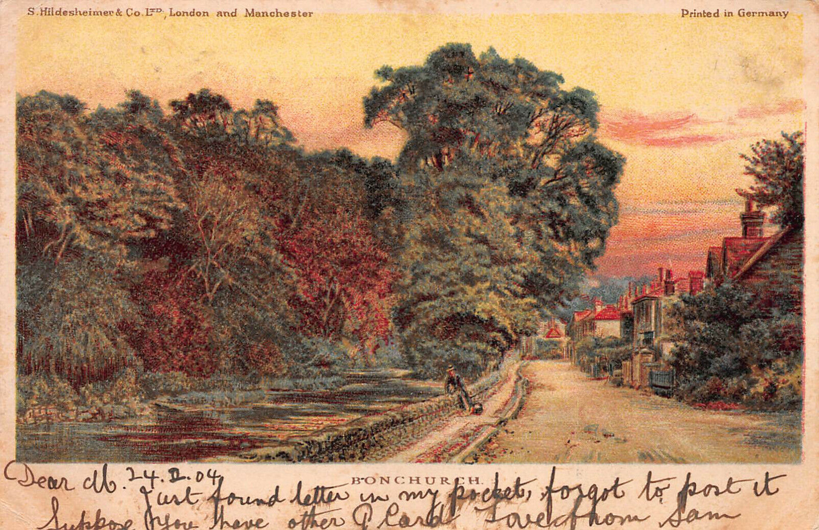 Bonchurch, Isle of Wight, Great Britain, Early Postcard, Used in 1904