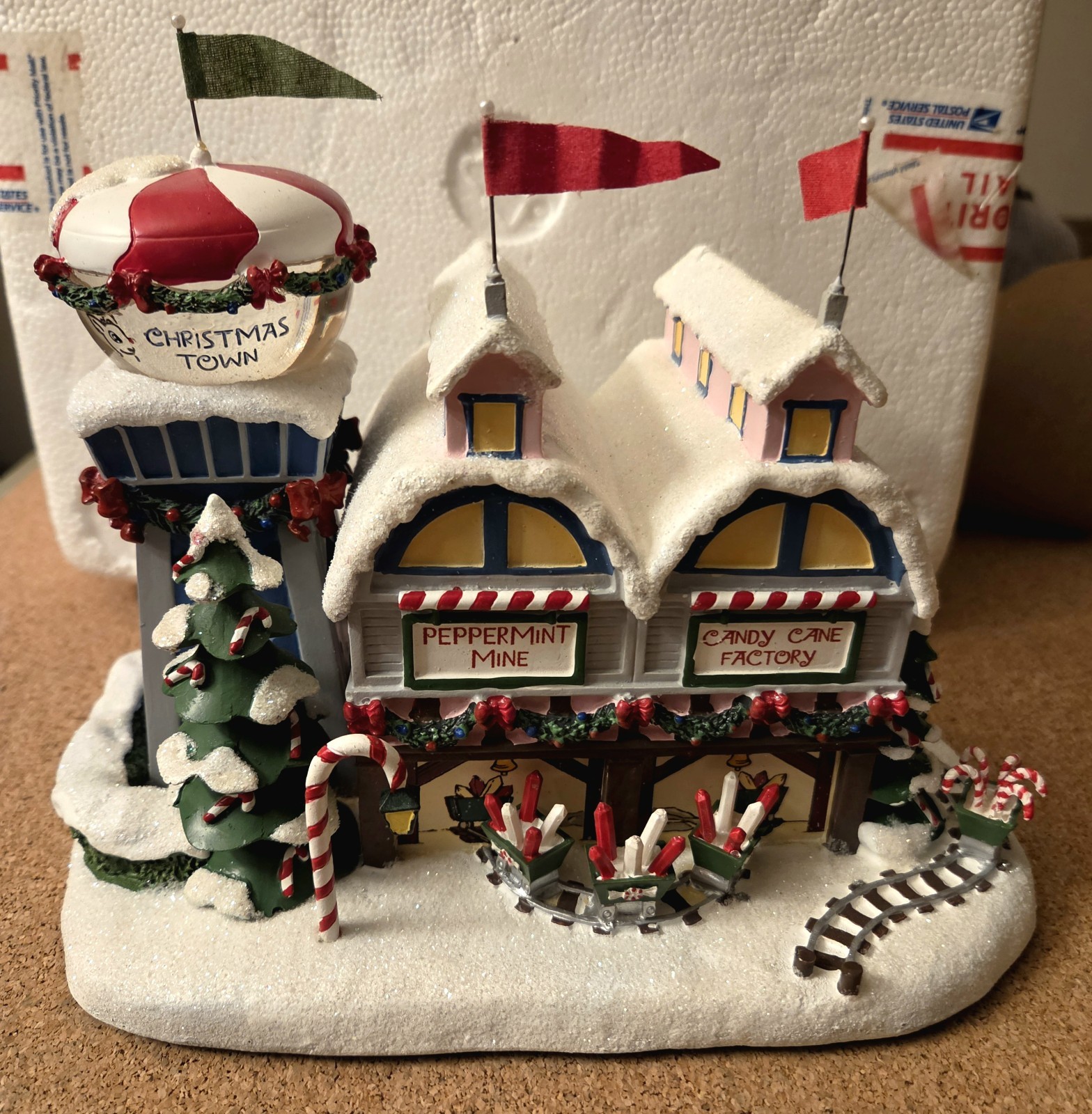 Hawthorne Village Rudolphs Christmas Town Candy Cane Peppermint Factory 2004 COA Hawthorne Village Rudolphs Christmas Town Candy Cane Peppermint Factory 2004 COA
