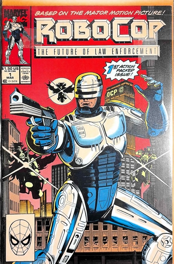 RoboCop #1 (1990) Marvel First Printing Comic RoboCop #1 (1990) Marvel First Printing Comic