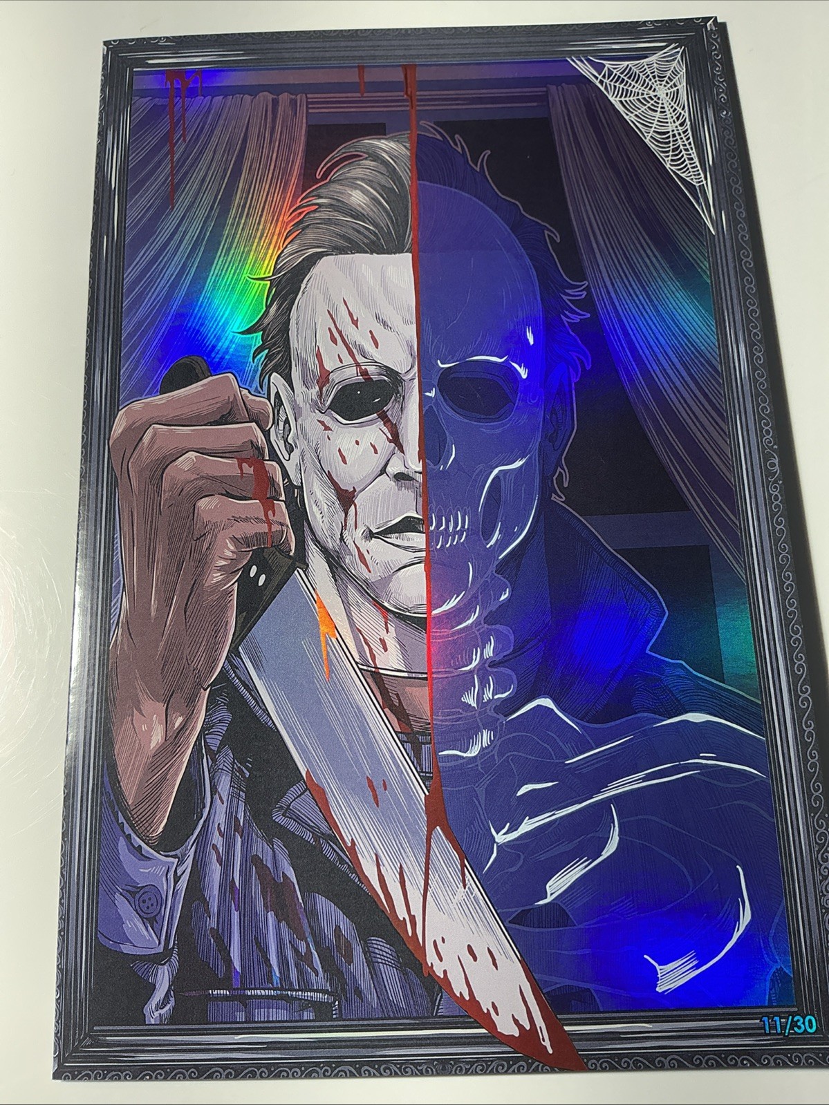 Kickstradomis NYCC 2025 9.4 NM Michael Myers 11/30 Spot Holofoil Comic Artbook Kickstradomis NYCC 2025 9.4 NM Michael Myers 11/30 Spot Holofoil Comic Artbook