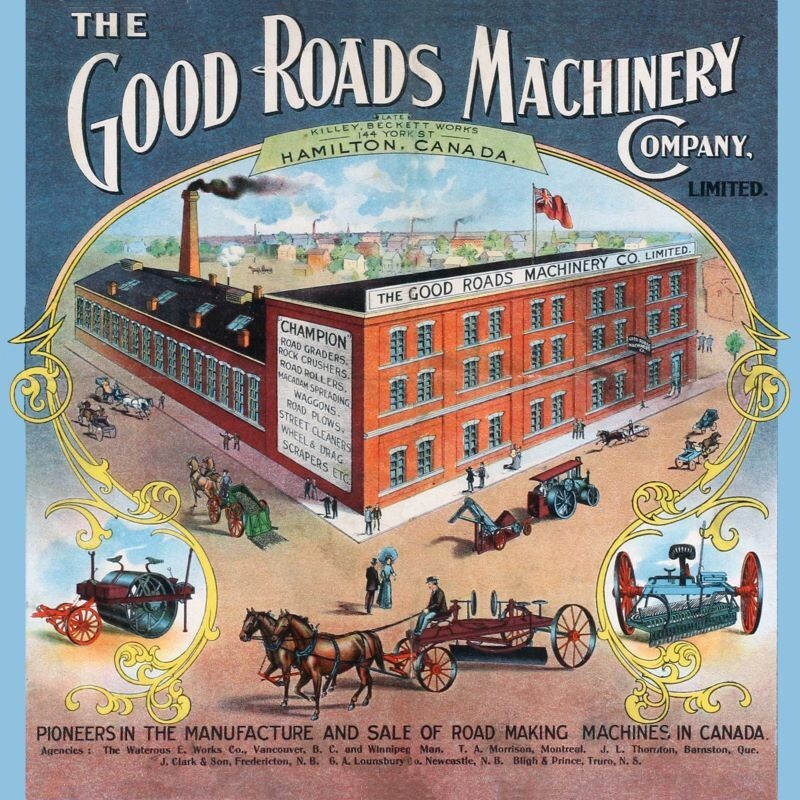 Good Roads Machinery of Hamilton Canada NEW  Sign: 28