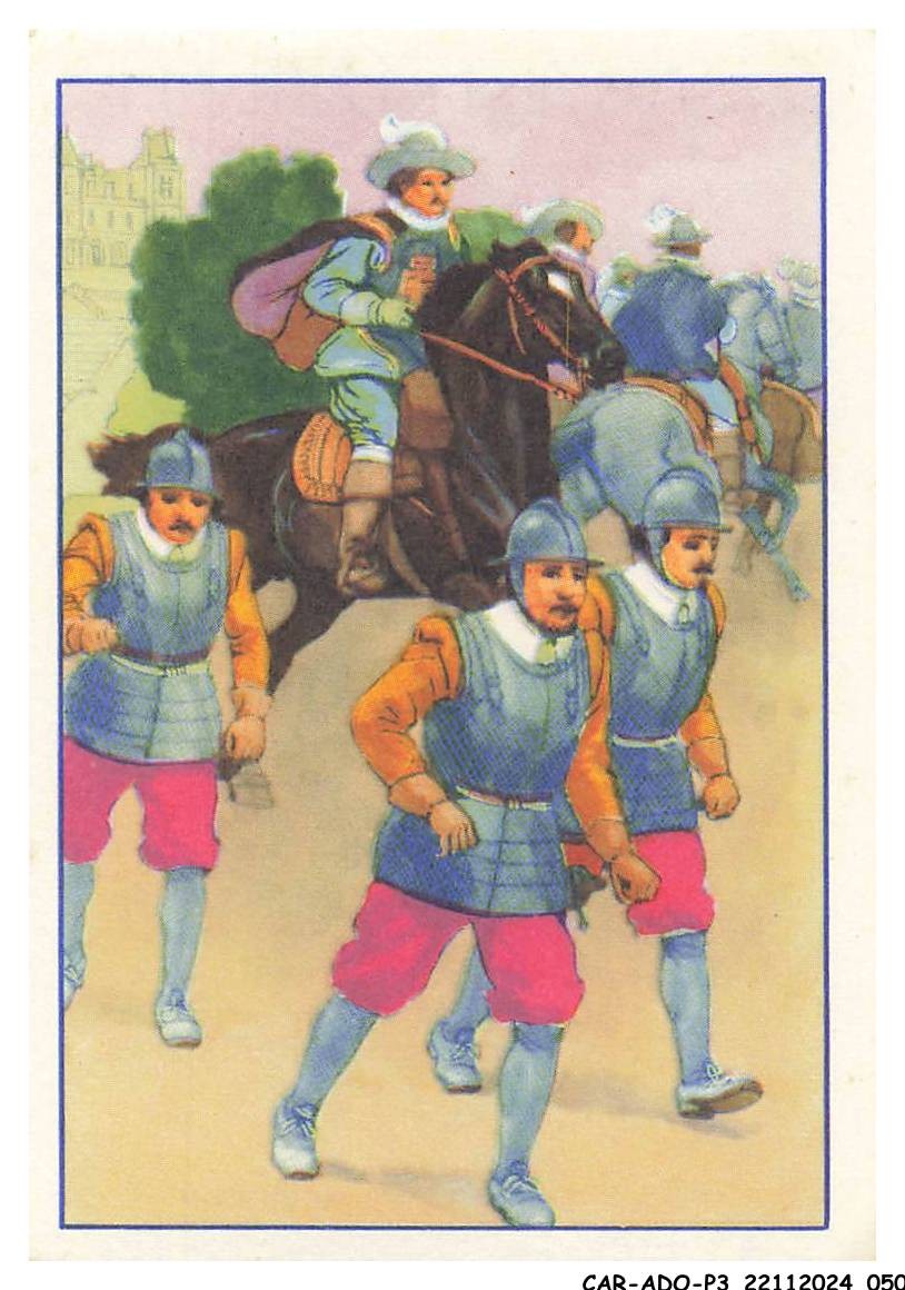 CAR-ADOP3-0184-CHROMOS - The Accounts Of Perrault - Tintin Check - Soldiers