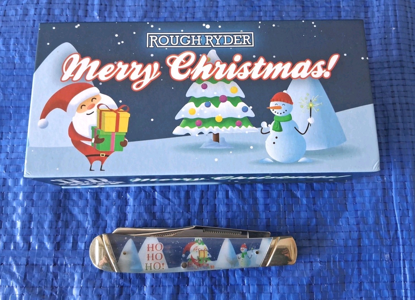 RR2521 Rough Ryder 25 Years MERRY CHRISTMAS Trapper Pocket Knife - 2022 RR2521 Rough Ryder 25 Years MERRY CHRISTMAS Trapper Pocket Knife - 2022