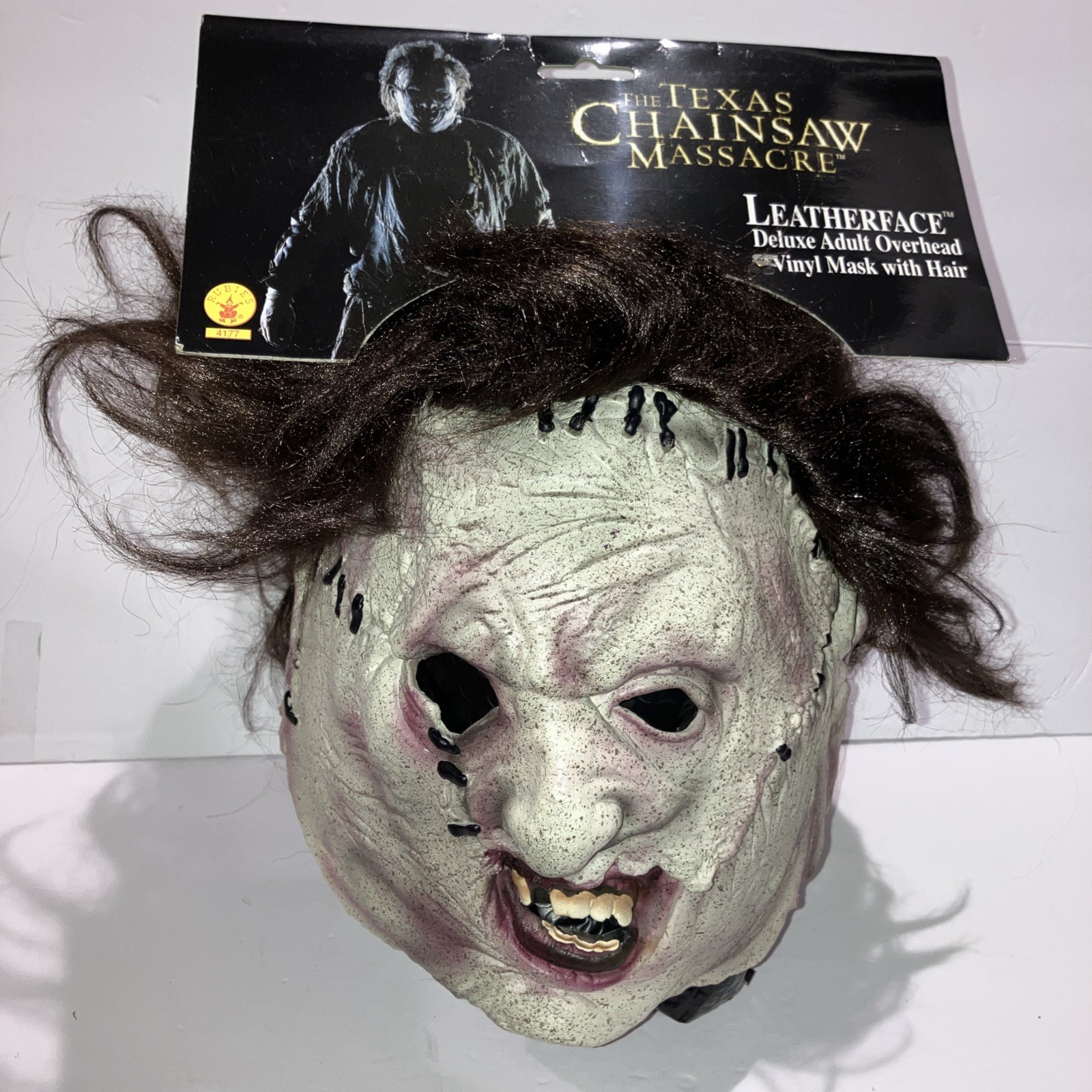 Vtg 2003 Rubies Leatherface Mask Texas Chainsaw Massacre Horror Vinyl NEW W/Tags