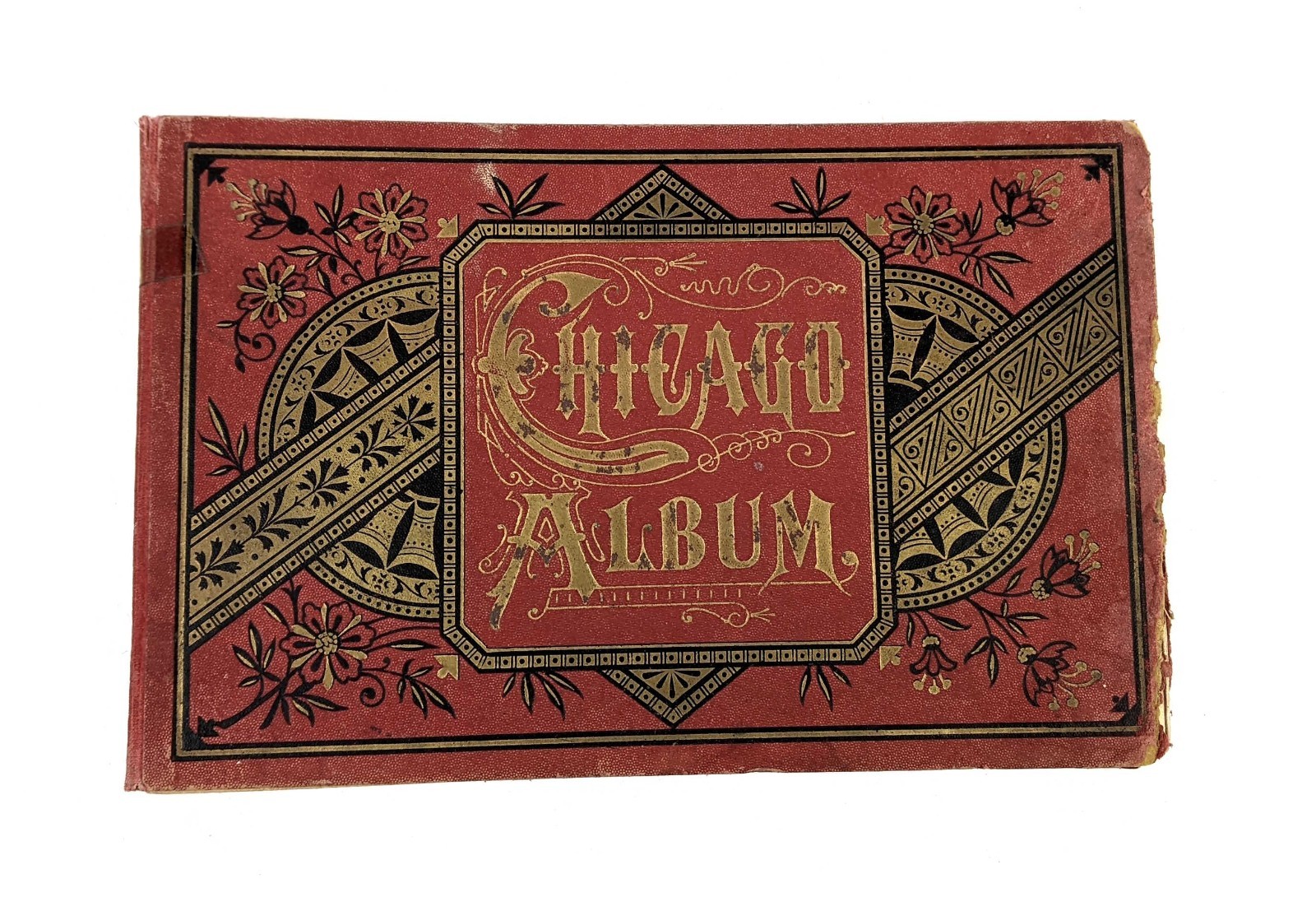 Antique 19th Century Chicago Print Album by Charles Frey Picture Souvenir Book Antique 19th Century Chicago Print Album by Charles Frey Picture Souvenir Book