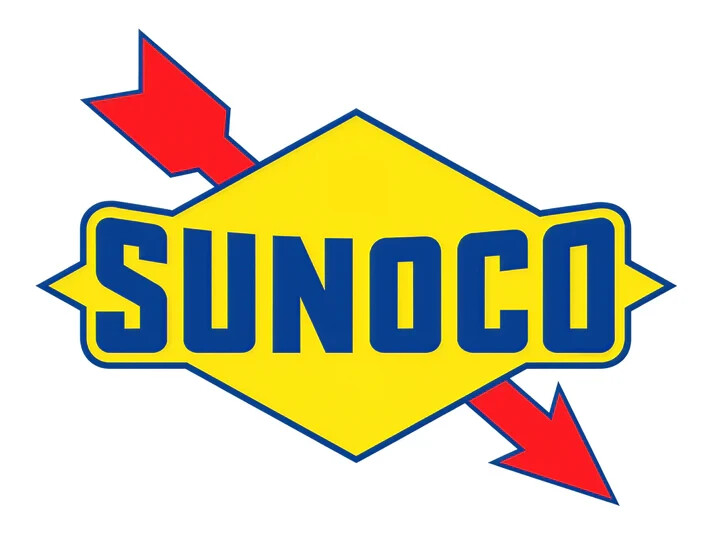 YELLOW BLUE SUNOCO RED ARROW 18