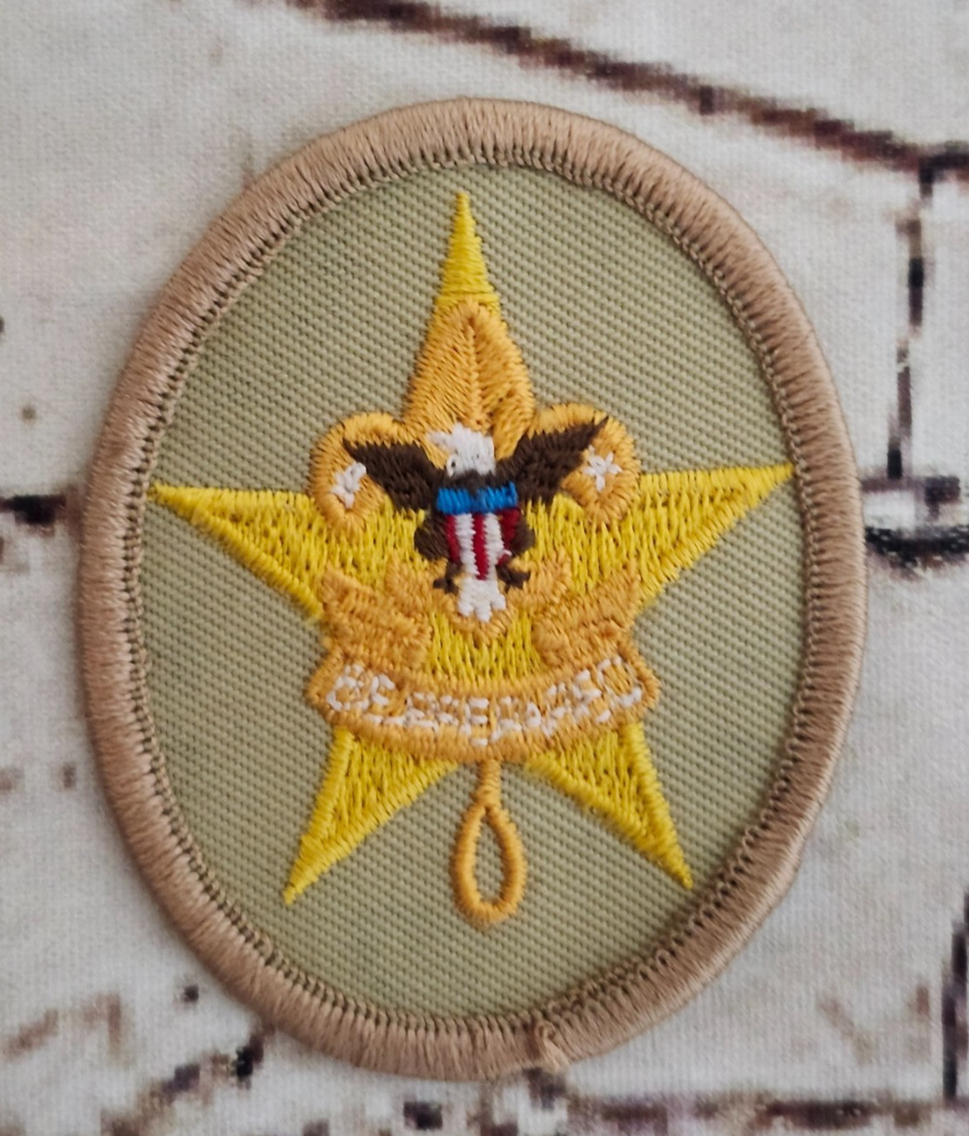 BSA Boy Scouts, Star Rank Award Oval Patch BSA Boy Scouts, Star Rank Award Oval Patch