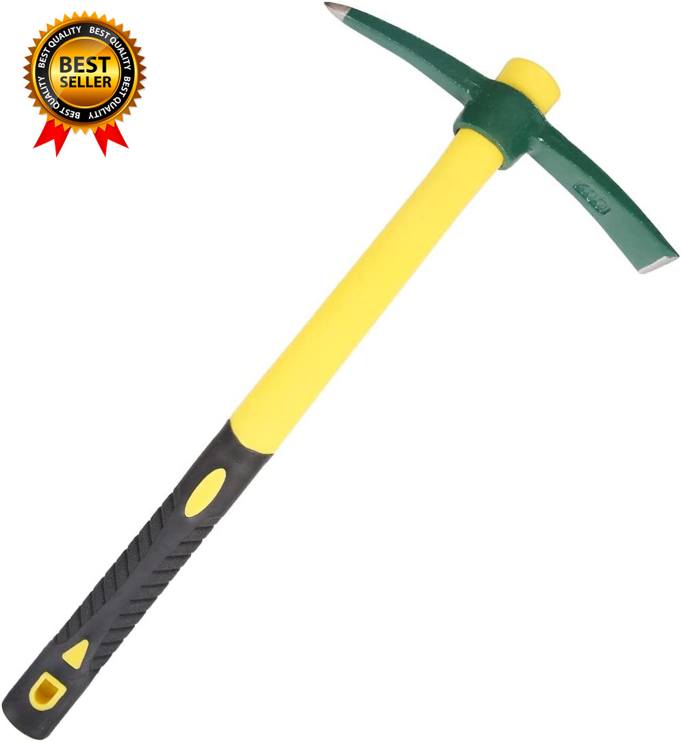18 Inches Steel Forged Pickaxe Sturdy Durable Mattock Hoe Weeding Pick Axe 18 Inches Steel Forged Pickaxe Sturdy Durable Mattock Hoe Weeding Pick Axe