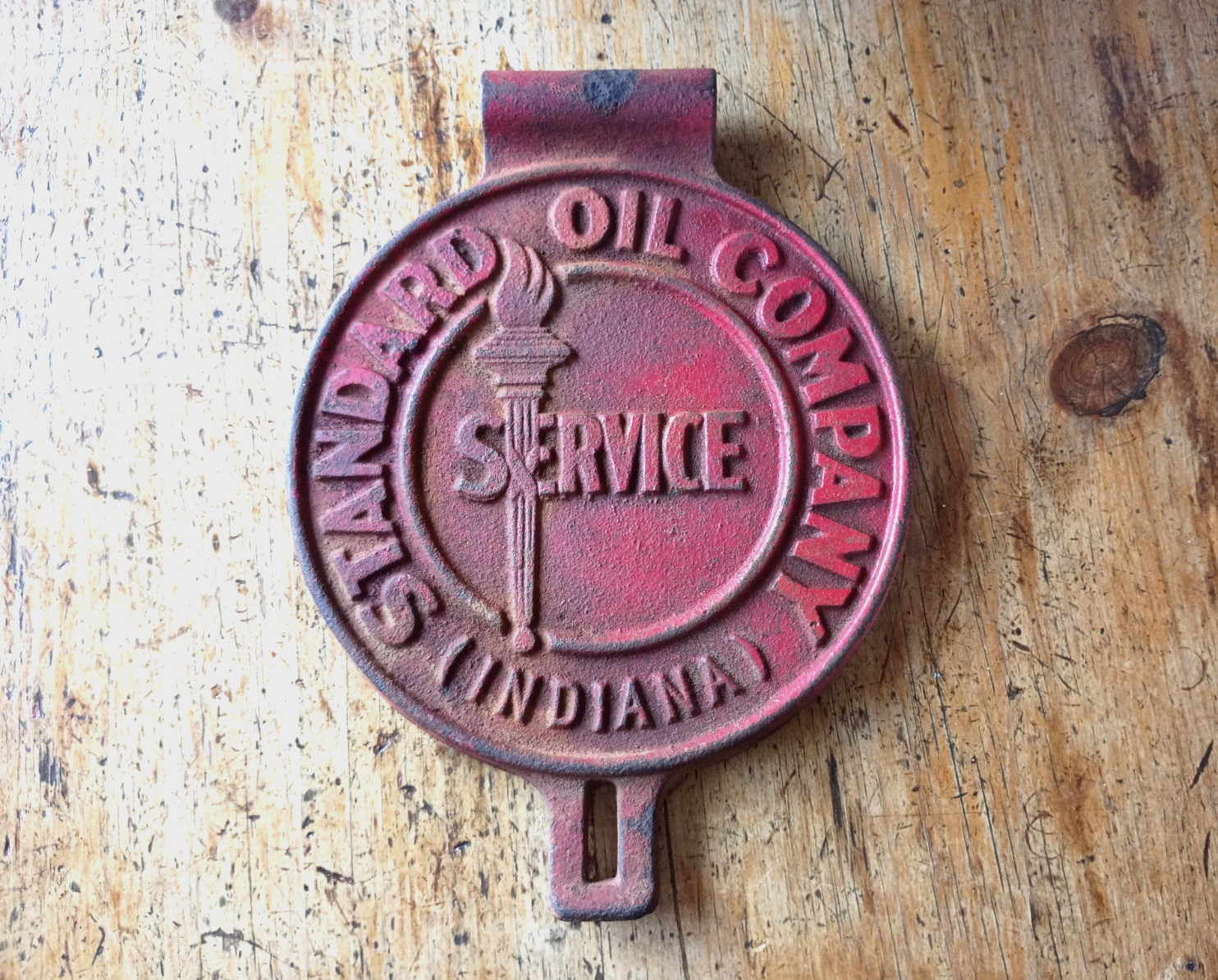 Original Standard Oil Pump Lubester Cover Cap Lid Cast Iron