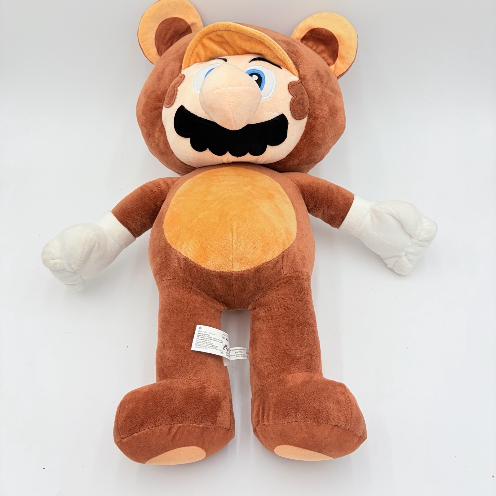 SUPER MARIO TANOOKI MARIO Plush 2023 Nintendo Good Stuff 24in