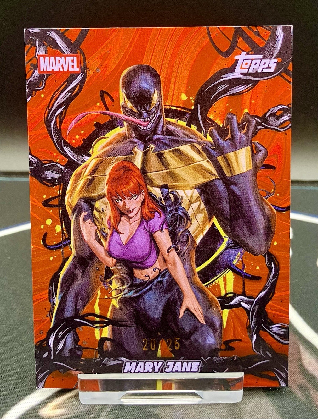 2026 Topps Marvel Mint - Mary Jane Mass Symbiote Takeover #MS-26 Orange /25 🔥 2026 Topps Marvel Mint - Mary Jane Mass Symbiote Takeover #MS-26 Orange /25 🔥