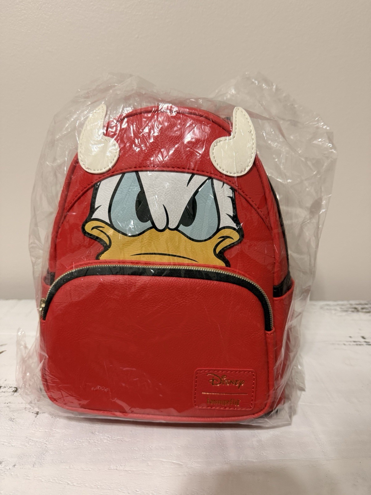 Loungefly Disney Donald Duck Devil Cosplay Mini Backpack GITD NWT Exclusive