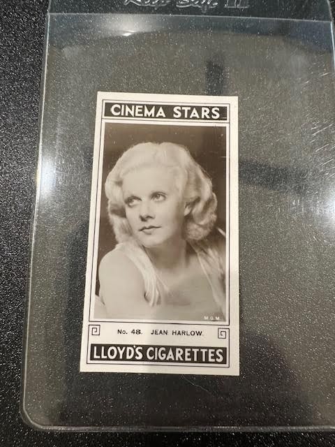 1935 Lloyd\'s Cigarettes Cinema Stars Series 2 (27 Cards) Tobacco Jean Harlow NM 1935 Lloyd\'s Cigarettes Cinema Stars Series 2 (27 Cards) Tobacco Jean Harlow NM