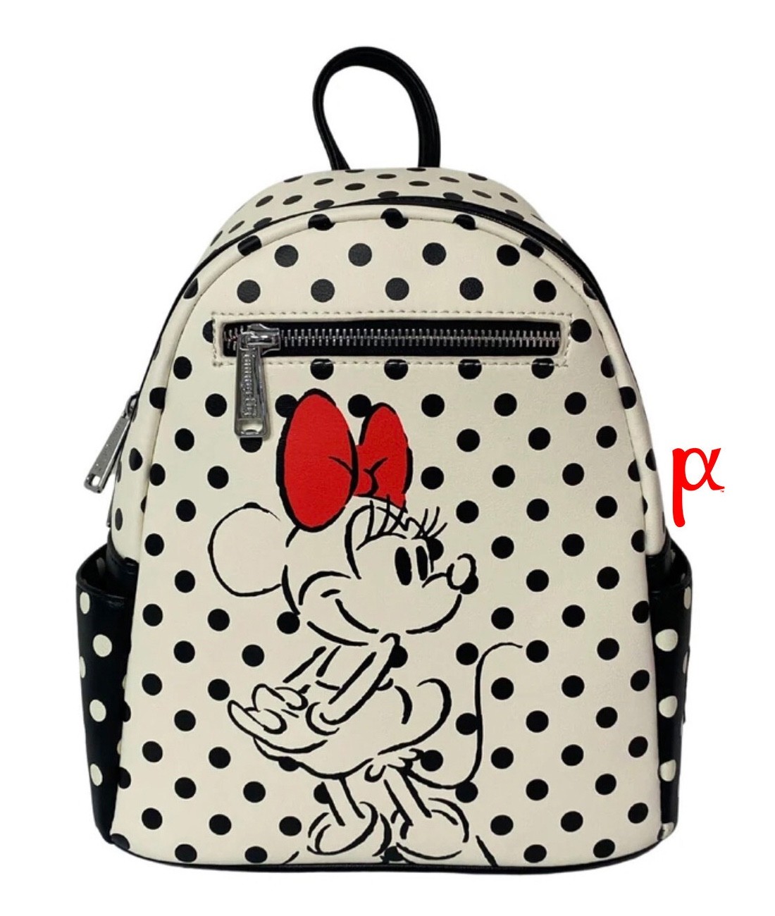 Loungefly Disney Minnie Mouse Polka Dot Red Bow Sketch Mini Backpack Exclusive