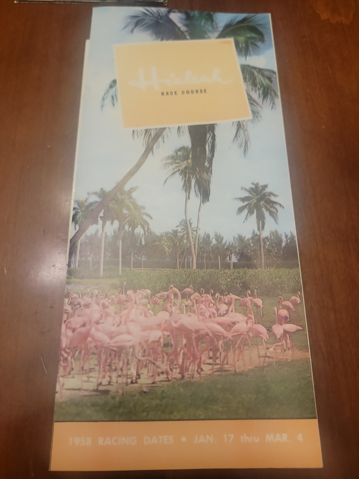 Hialeah Florida Race Course 1958 Schedule Brochure Hialeah Florida Race Course 1958 Schedule Brochure