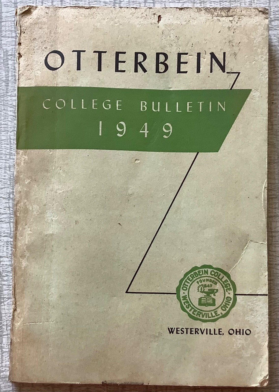 Vintage 1949 Otterbein College Bulletin Catalog Westerville Ohio OH WWII History Vintage 1949 Otterbein College Bulletin Catalog Westerville Ohio OH WWII History