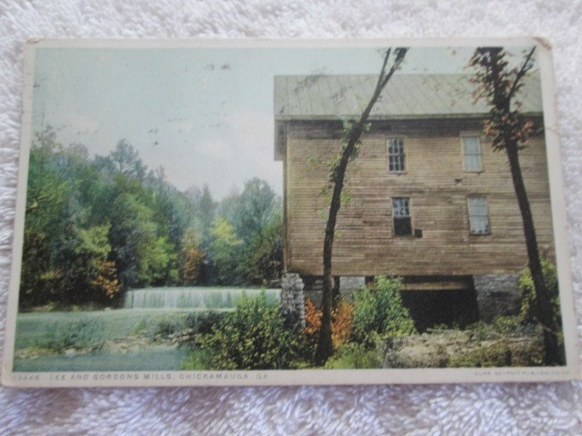 Antique Lee And Gordons Mills, Chickamauga, Georgia Postcard 1922 Antique Lee And Gordons Mills, Chickamauga, Georgia Postcard 1922