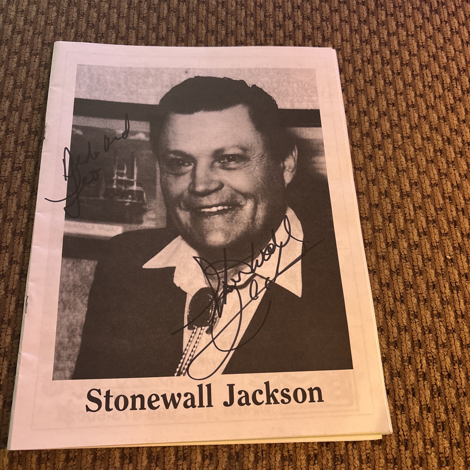 2008 Signed Stonewall Jackson Brochure Tuscola County MI MusicFest Fraternal 148 2008 Signed Stonewall Jackson Brochure Tuscola County MI MusicFest Fraternal 148