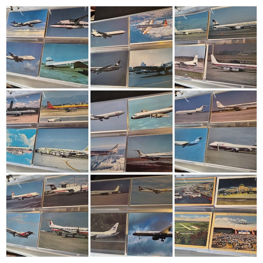60 vintage aviation postcards featuring various classic airplanes and airlines 60 vintage aviation postcards featuring various classic airplanes and airlines