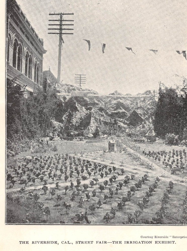 antique 1900 magazine photos RIVERSIDE CA Street Fair Parade Booths Exhibits