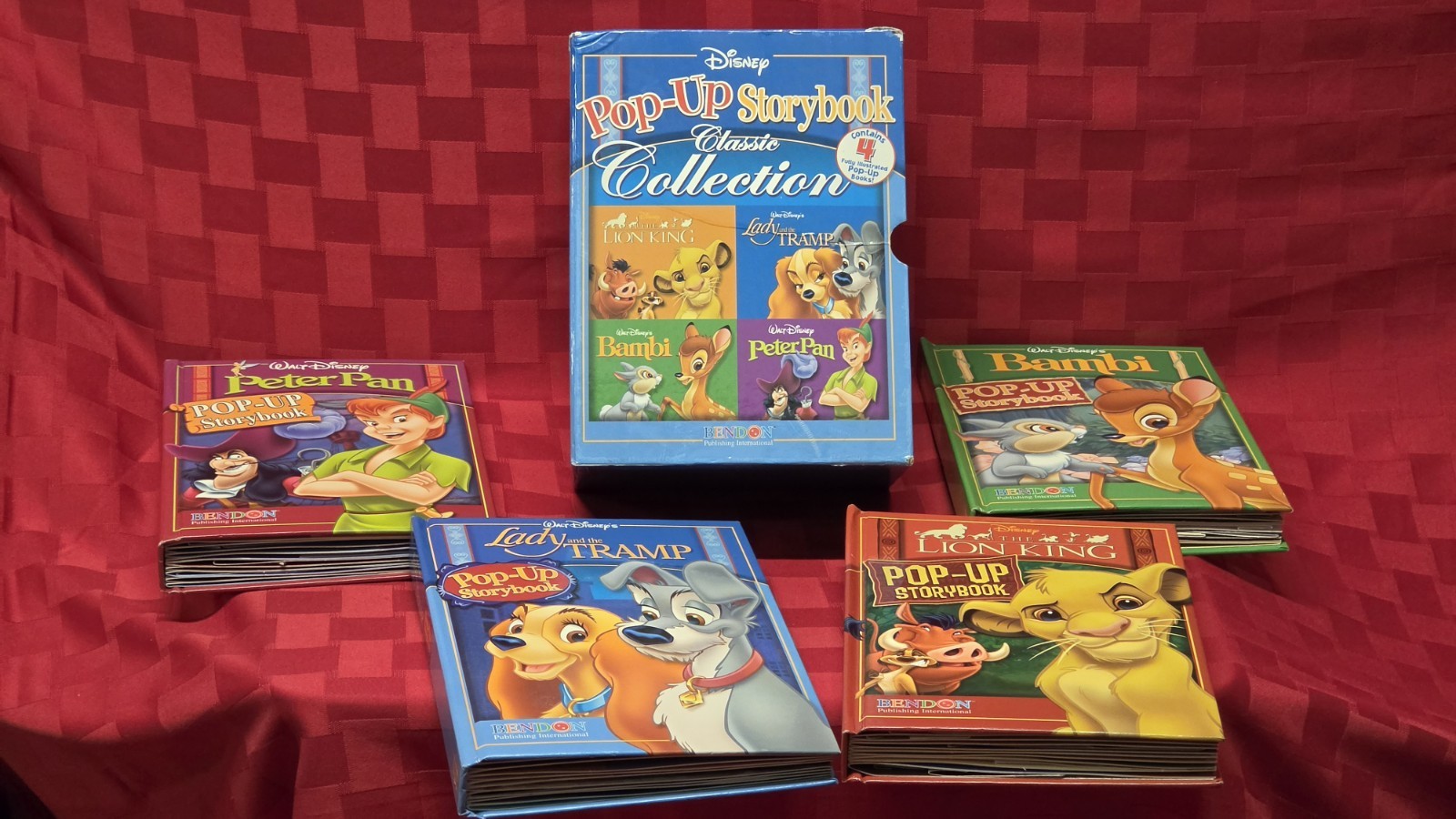 Disney Pop-up Storybook Classic Collection Set of 4 Hardcover Books