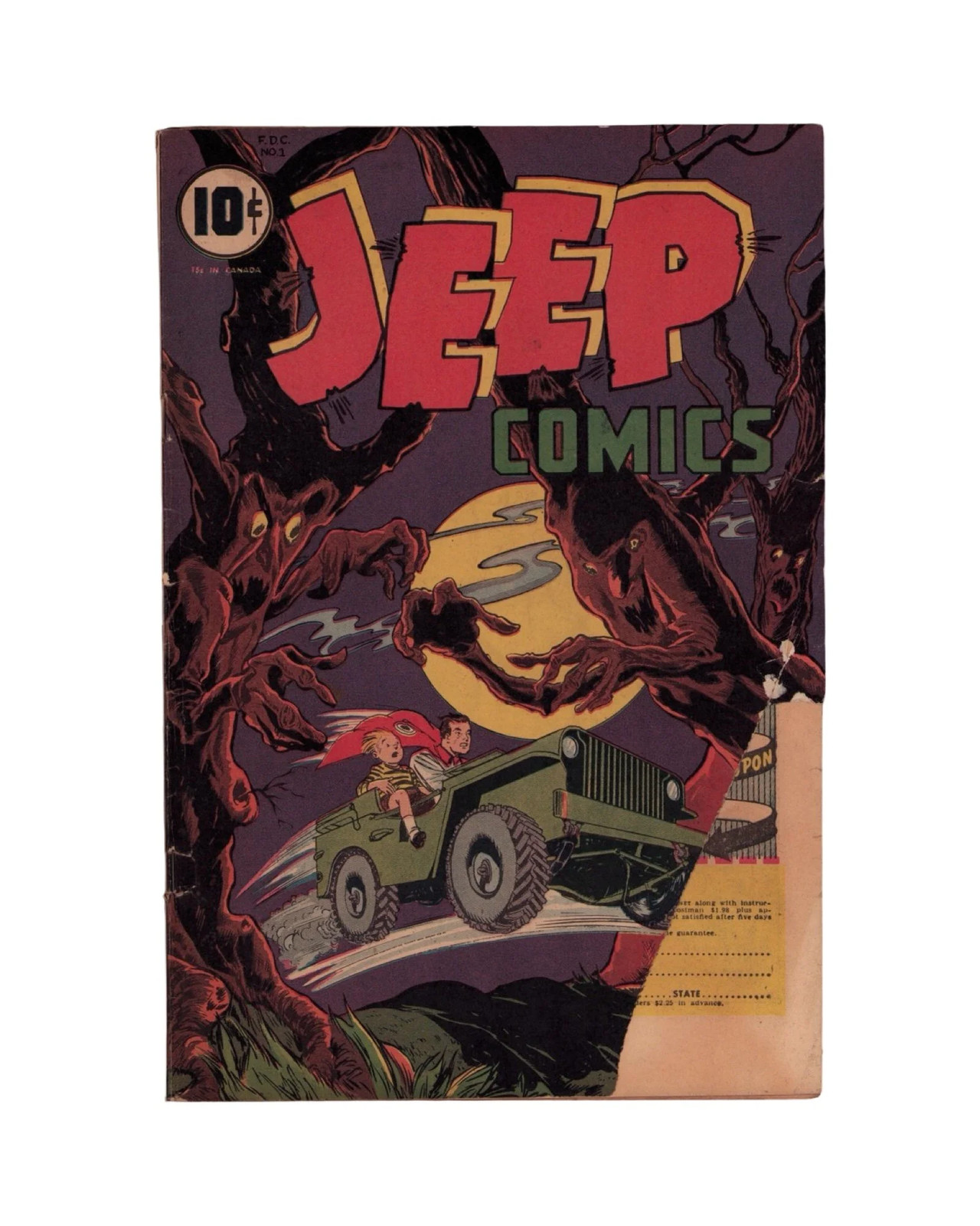 Jeep Comics #1 - GD-, 1.8 Jeep Comics #1 - GD-, 1.8