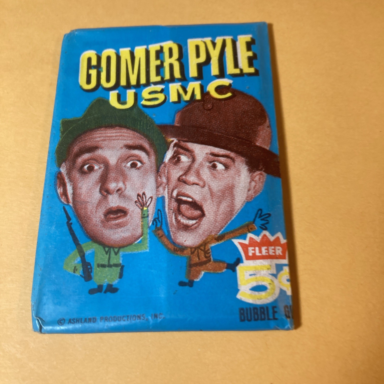1965 Fleer Gomer Pyle USMC Unopened Wax Pack 1965 Fleer Gomer Pyle USMC Unopened Wax Pack