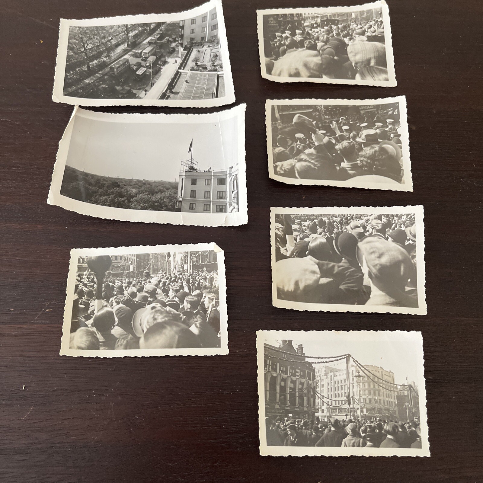 Vtg 1930s 7 Photos London, England, Silver Jubilee, Prince Of Wales, 1935, 1937