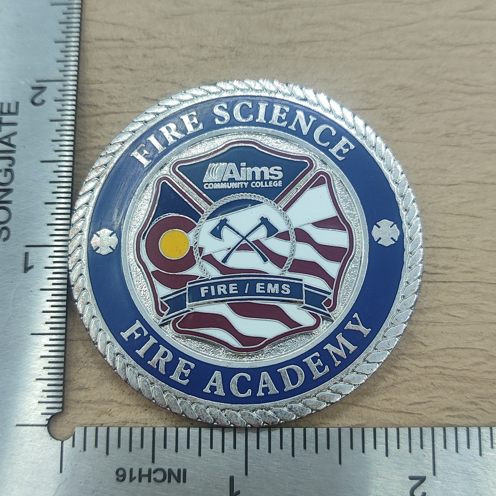 Aims Community College Fire Science Academy Challenge Coin #2