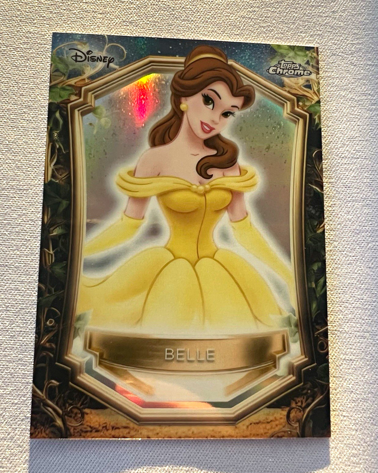 2025 Topps Disney Wonder Crome Belle Beauty and the Beast - Enchantments #E-17 2025 Topps Disney Wonder Crome Belle Beauty and the Beast - Enchantments #E-17